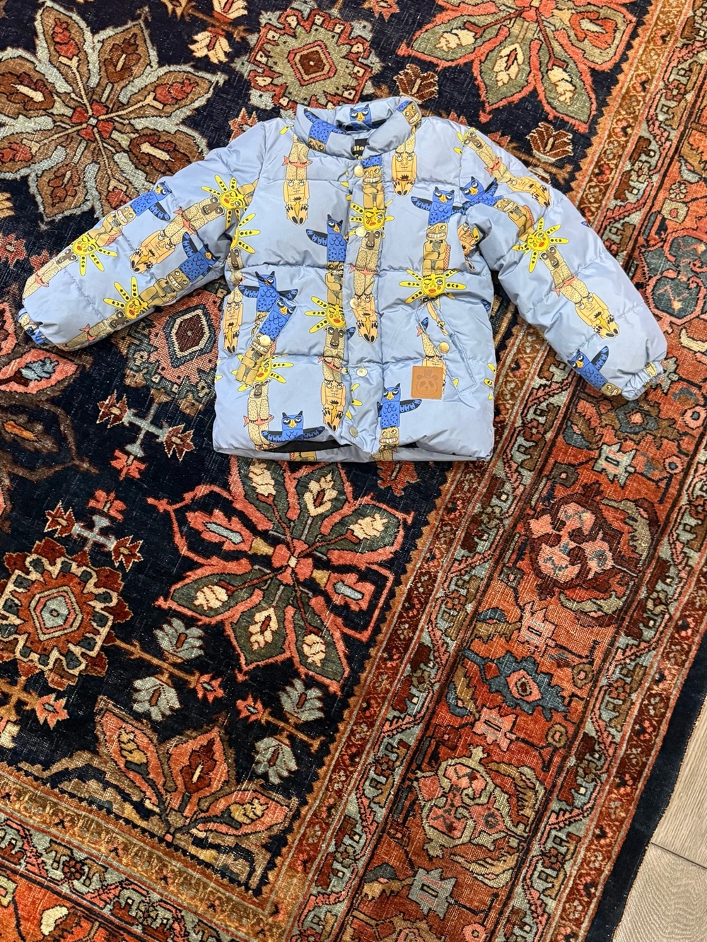 Mini Rodini Light Blue Puffer Jacket 6 years (116/122)